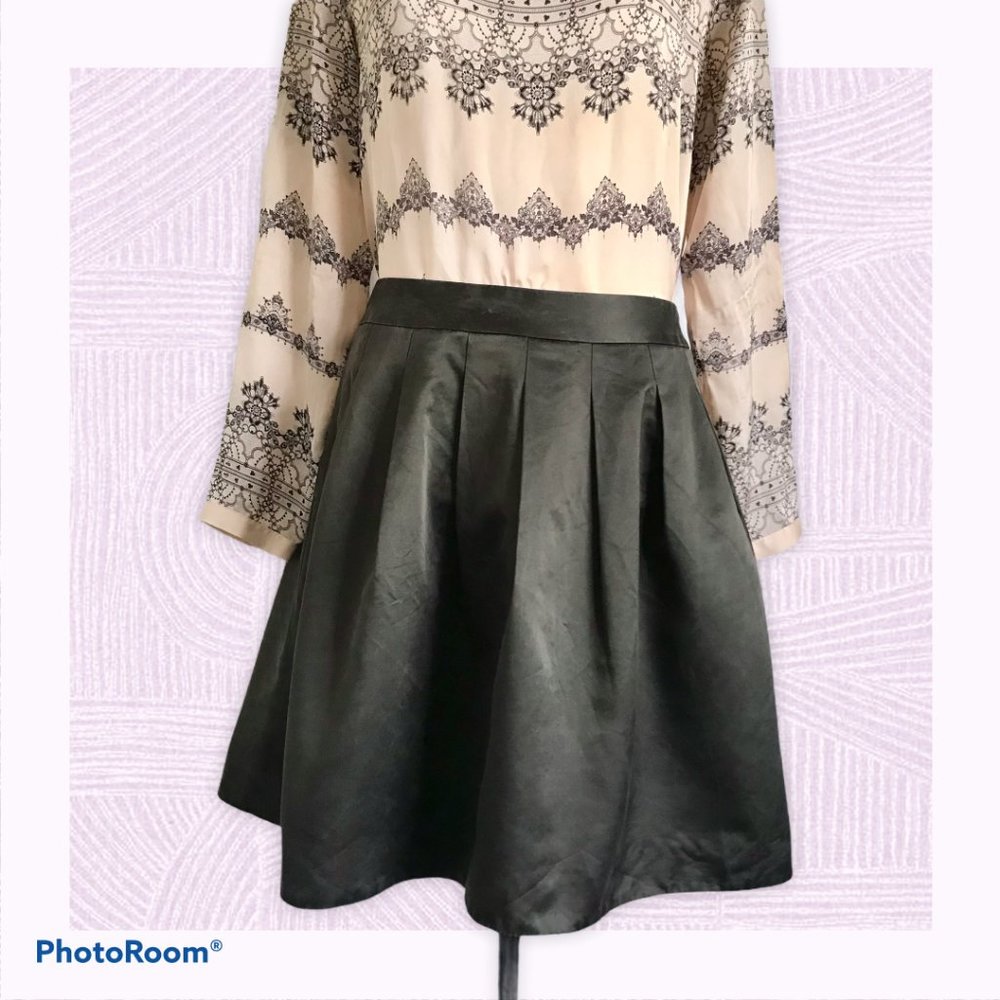 ✨CLEARANCE ✨Club Monaco A-Line Cotton Silk Skirt